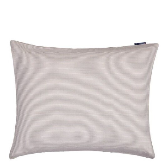 Lexington Stripete Lyocell flannell putetrekk 50x70 cm beige/hvit