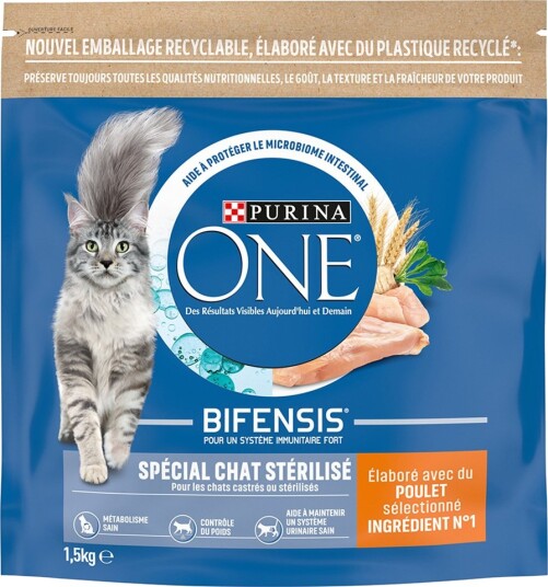 Purina One Tørrfôr Sterilised Kylling 2 X 1.5 kg