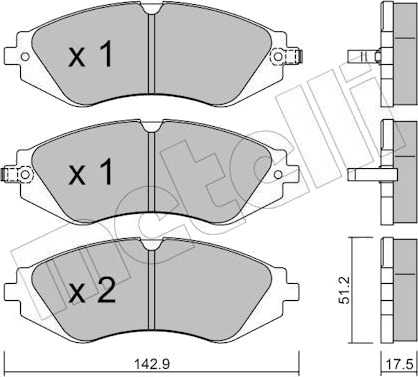 METELLI 22 0294 0 Bremseklosser