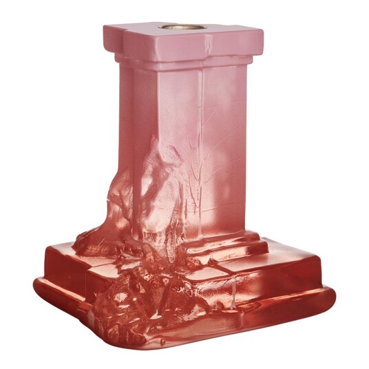 Kosta Boda Rocky Baroque lysestake 15 cm spicy rose