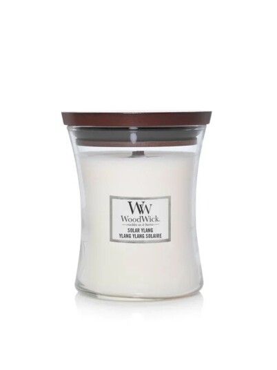 WoodWick Scented candle with wooden lid   Solar Ylang