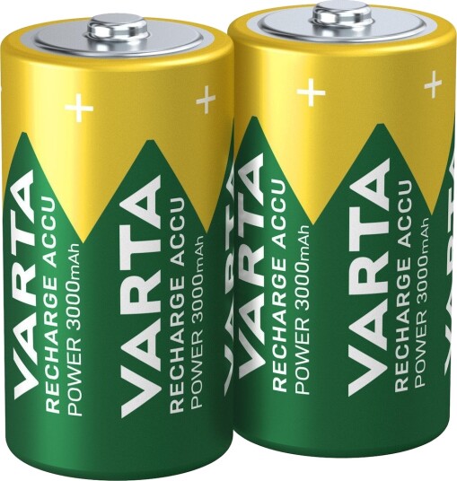 Varta 3000mAh Oppladbare C Batterier - 2-pakk