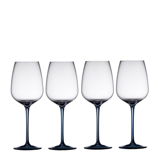 Lyngby Glas Vienna vinglass 50 cl 4 stk blå