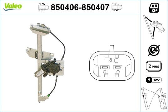 Vindusheis VALEO 850406