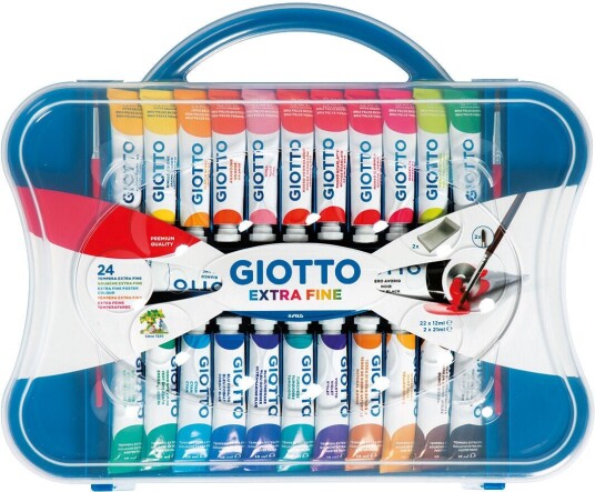 Giotto Extra fine poster paint tubes Farger 12 ml 24-pack Flerfarget