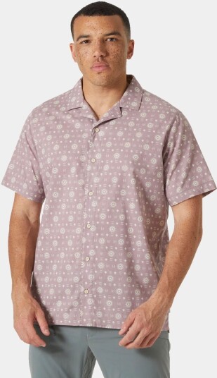 Helly Hansen Holmen Short Sleeve Shirt Herre Lilla XL OransjeXL