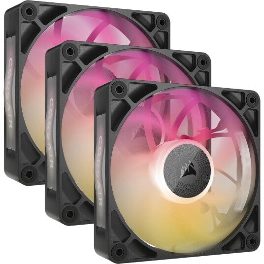 Corsair iCUE LINK RX120 RGB MAX 3pk Black CO 9051034 WW Corsair iCUE LINK RX120 RGB MAX 3pk Black CO 9051034 WW
