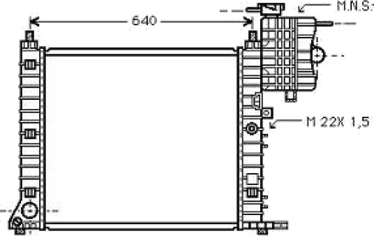 DIEDERICHS DCM2368 Radiator motorkjøling