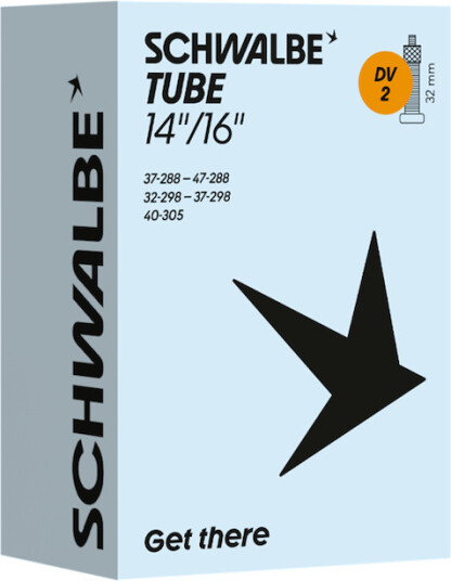 Schwalbe slange 14/16"x1,25-1,90 (32/47-288/305) 32mm dunlop ventil