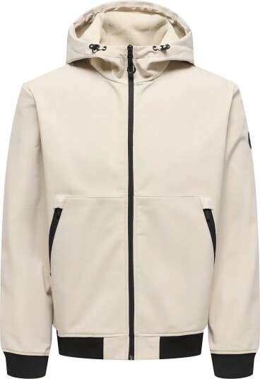 ONLY & SONS Onsbowie Softshell Bomber Noos   Beige   S