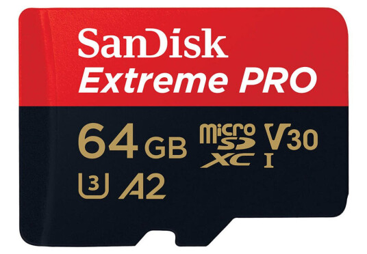 Sandisk MicroSDXC Extreme Pro 64 GB 200MB/s A2 C10 V30 UHS-I