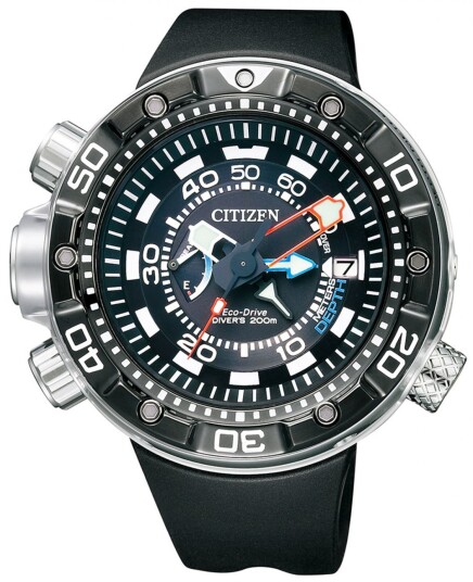 Citizen Herreklokke BN2024 05E Promaster Sort/Gummi Ø50 mm