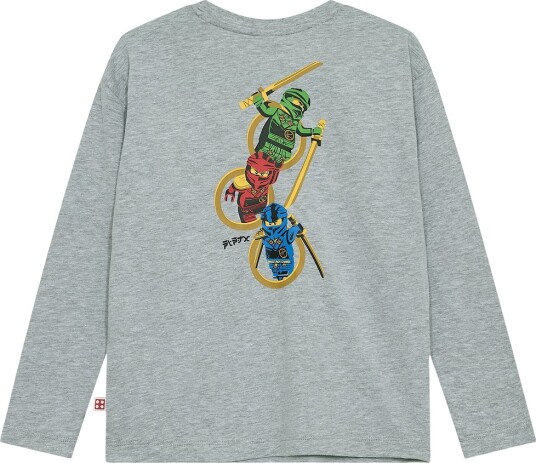 LEGO® Ninjago T skjorte   LWTaj 603   Grå   LEGO® Wear   6 år (116)   T skjorte Blå Grønn Gull Rød
