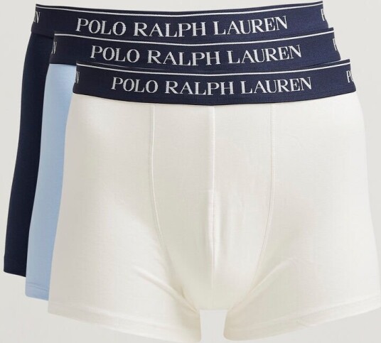 Polo Ralph Lauren 3 Pack Trunks White/Blue/Navy
