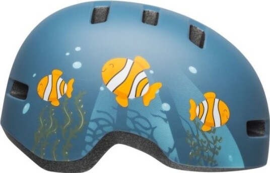 Bell Children's Helmet Lil Ripper Clown Fish Matte Gray Blue Size Xs (48-52 Cm)