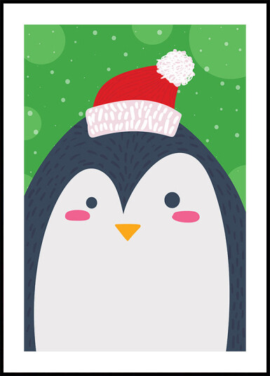 Festive Penguin Joy Plakat Plakat / 40x50cm