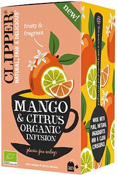 Clipper Mango & Sitrus te Clipper Økologisk 20 Poser Clipper Mango & Sitrus te Clipper Økologisk 20 Poser