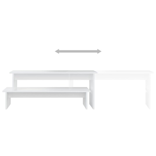 vidaXL TV-benk hvit 180x30x43 cm sponplate vidaXL TV-benk hvit 180x30x43 cm sponplate