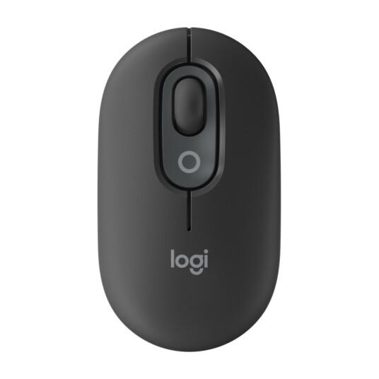Logitech POP Trådløs Mus med Emoji - Grafitt - 4 Knapper - Optisk