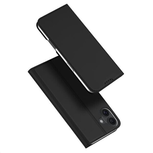 iPhone 16 Plus Dux Ducis Skin Pro Flip-deksel Svart