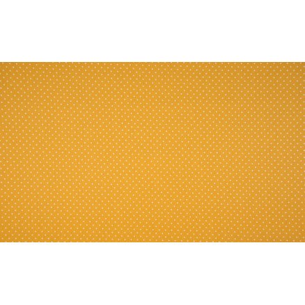 Diverse Minimals Bomullspoplinstoff Print 483 Small Dot Ochre 145cm 50cm