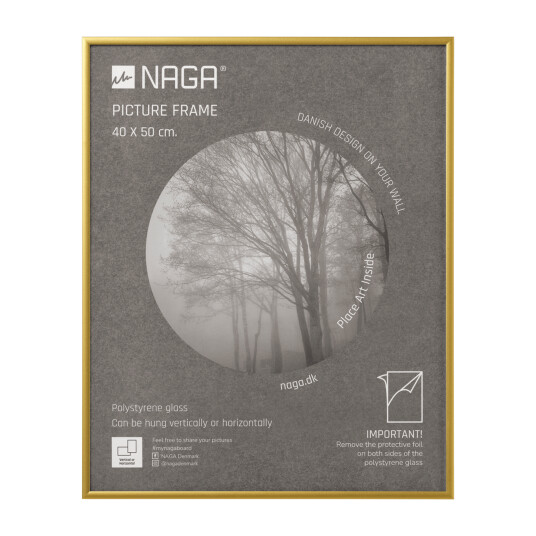 Fotoramme Mat Guld 40 X 50 Cm