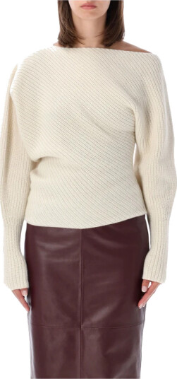Alberta Ferretti Dame Strikkevarer Hvit M,