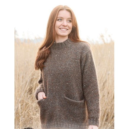 Autumn Woods by DROPS Design Genser Strikkeoppskrift str XS XXL