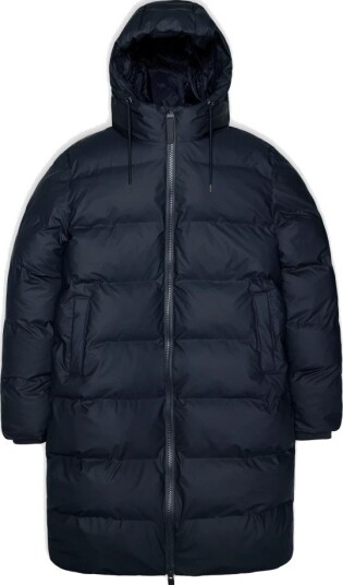 Rains Unisex Alta Long Puffer Jacket Navy XL Rains Unisex Alta Long Puffer Jacket Navy XL
