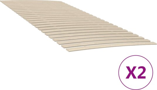 vidaXL Ribbebunner med 48 lameller 2 stk 90x200 cm 8721012152519 vidaXL Ribbebunner med 48 lameller 2 stk 90x200 cm 8721012152519