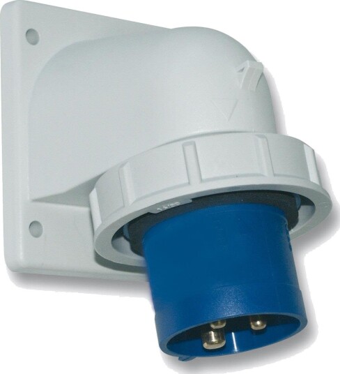 Garo Iiv 332-7 S + Hi Vegginntak IP67, 4-Polet, 32 A Svart, 7 H