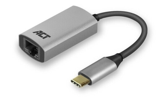 Act Ac7080 Kabelschnittstellen-/Gender-Adapter Usb Type-C Rj-45 Grau Ac7080