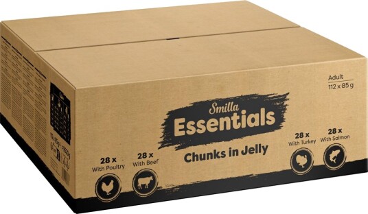 Smilla Våtfôr Essentials Fresh Pouch Biter I Gelé 112 X 85 G