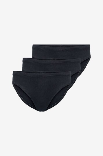 Kids Only Truser kogLola Briefs 3 pakning Svart