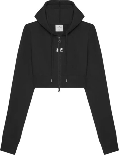 Courrèges, Dame, Gensere & Hettegensere, Svart, S,