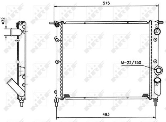 Radiator NRF 516259