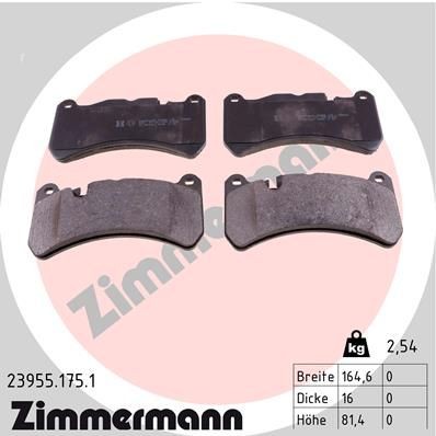 Bremseklosser ZIMMERMANN 23955.175.1 Bremseklosser ZIMMERMANN 23955.175.1