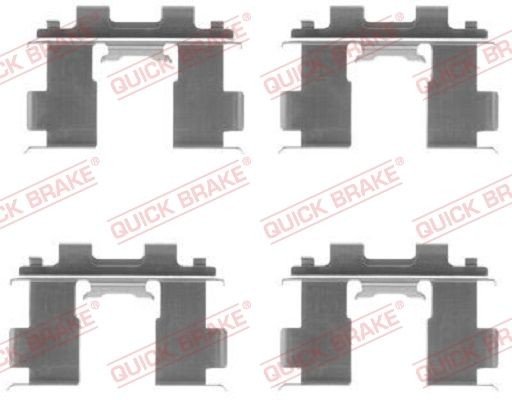 Tilbehørsett, skivebremse belegg QUICK BRAKE 109-1205