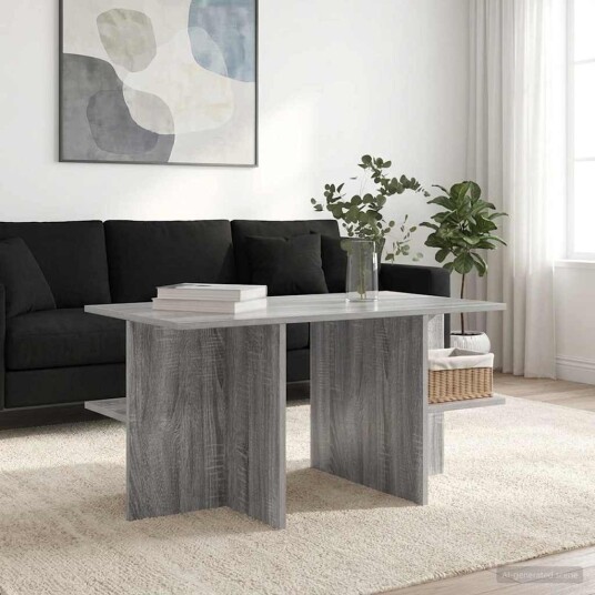 Kaffebord Grå sonoma 87 x 50 x 45 cm Konstruert tre