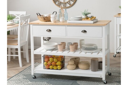 Navarino Serveringsvogn 48 \| 120 cm Hvit