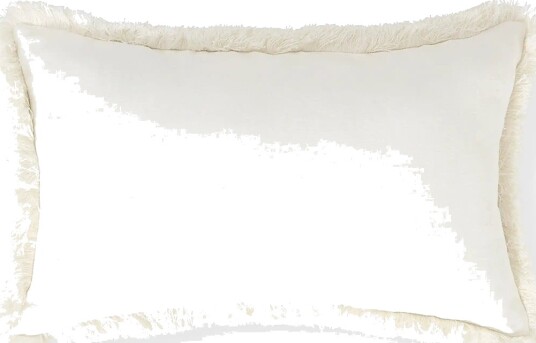 Lexington Home Linen/Cotton Fringe 50X30 Pillow - Cream - 30X50CM