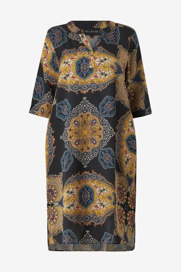 NO. 1 BY OX Kjole Tunic Dress w Pockets in Sideseam Flerfarget