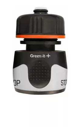 Slangekobling M/stopp 1/2"