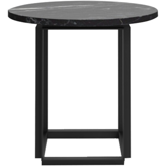 New Works Florence Sidebord 50 cm Svart Marmor / Svart