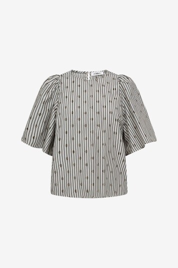 co’couture - Bluse TrixieCC Dot - Grå