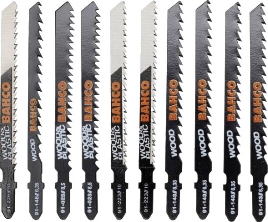 Bahco 91-Wood-10P Stikksagblader, 1 Sett Bahco 91-Wood-10P Stikksagblader, 1 Sett