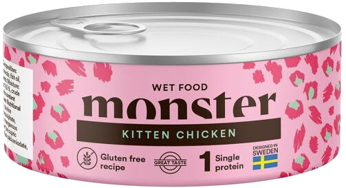 Monster Pet Food Monster Cat Kitten Chicken 100 G