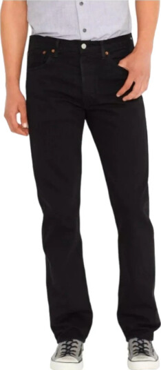 Levis Jeans - 501 The Original Svart Male W29-L36