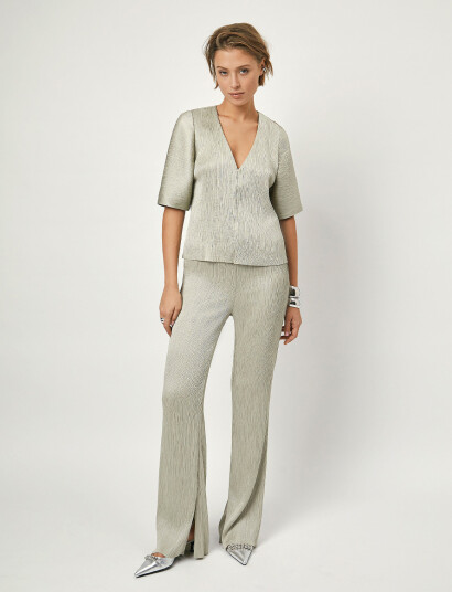 Dante6 D6Chazelle Pleated Pants - Grey - XL Dante6 D6Chazelle Pleated Pants - Grey - XL