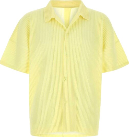 Issey Miyake, Herre, Skjorter, Gul, M,